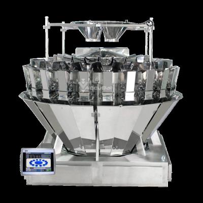 China Food high speed 24 head multihead weigher with memory hopper for snack food for sale