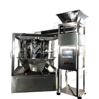 China Multifunctional Automatic Food Scale Tea Leaf Packing Machine with Multihead Weigher for Tea Herbs Spice Gummy Candy for sale