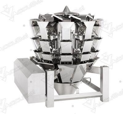 China High precision food mulithead weigher price of weighing noodle/soft wet noodle/Udo/rice noodle for sale