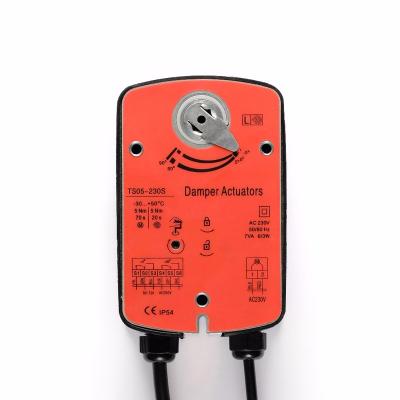 China SW0020 5Nm Fire Smoke Damper Spring Return HVAC Motorized Air Conditioner Speed ​​Actuator for sale