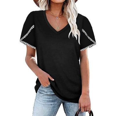 China Anti-Wrinkle Women's Clothing Women's Top Casual T-shirt Women's T-shirt Luxury Mesh Shirts for sale