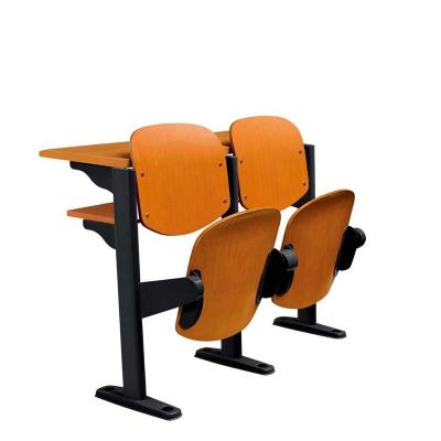 중국 Foldable Solid Wood Seats for University College Ladder classroom Rows desks and chairs 판매용