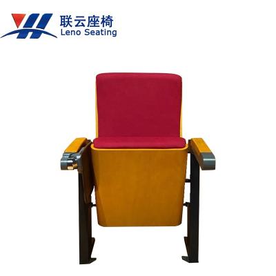 China Folding Plastic Theater Cinema Chairs Lecture Hall Auditorium Chair With Writing Pad zu verkaufen