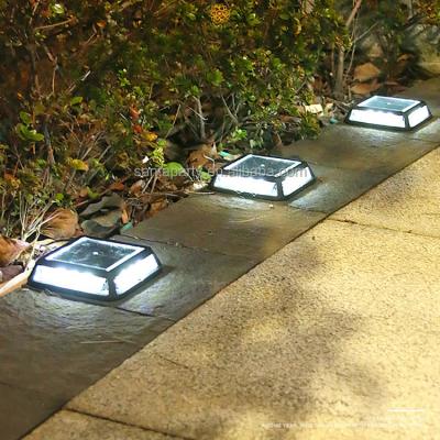 China 2022 LANDSCAPE hot sale outdoor solar collector 12 led square shape led solar garden light solar lawn lamp ip65 for sale