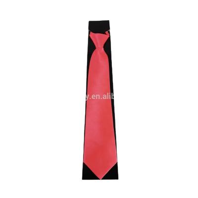 China Luxury Neon Green Neon Green Neon Yellow Fluorescence Polyester Tie Party Tie Party Pink For Adult for sale