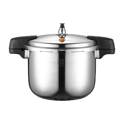 China Factory Price Large Capacity Gas Pressure Cooker 304 Stainless Steel Sustainable Gas Induction Capsuled SS 18/10 Bottom Pressure Cooker for sale