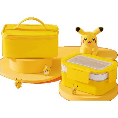 China Freshness preservation sus304 stainless steel lunch box japan style bento box with lid pp coat 18/10 stainless steel bento box two layers leak proof for sale