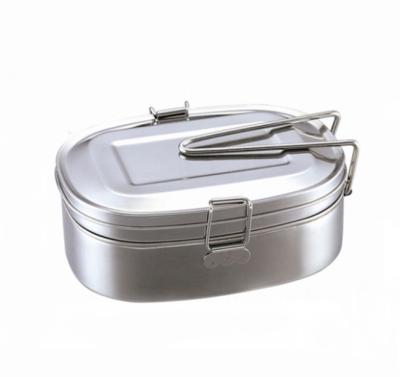 China CLASSIC 2 Layer Tiffin Stainless Steel Leakproof Bowl with Handle for sale