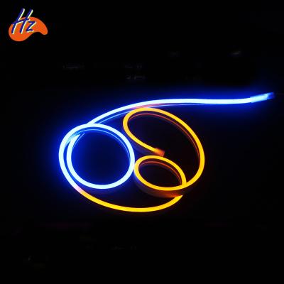 China Office Chinese Factory Silikon Printer Flex Custom Manufacturers 4mm Width Warm Yellow UV LED Flexible Neon For Architecture for sale