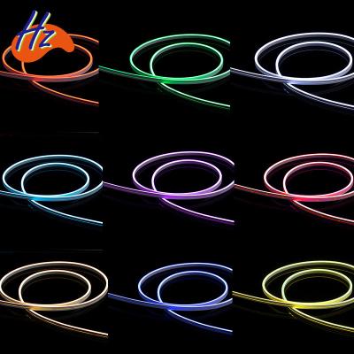 China Office Factory Corrosion Resistance Sign Pizzarra Flex Strip Light 4mm Width LED Flexible High Quality Neon For Kitchen for sale