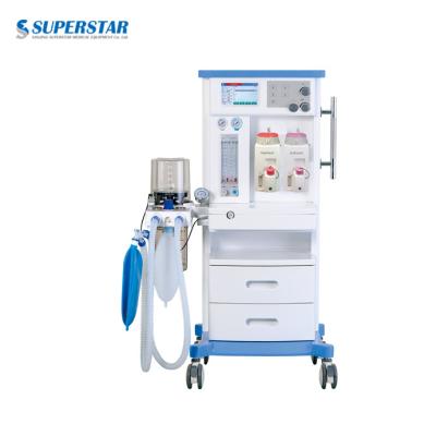 China Medical ICU Superstar S6100D 7 Inch Colorful Screen Anesthesia Ventilator System for sale