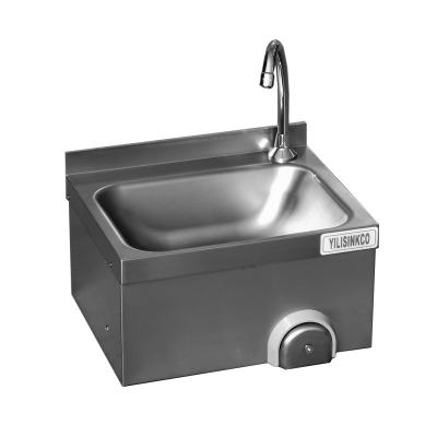 China With Faucet Commercial Custom Knee Operated Hospital Stainless Steel Hand Wash Sink for sale