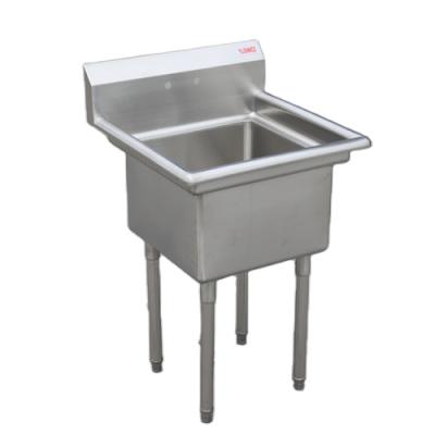 China With Faucet Wholesale Commercial Single Bowl Restaurant Stainless Steel Sink for sale