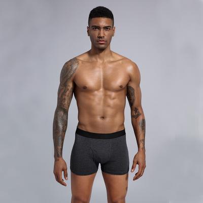 China 2021 Anti-Static Mens Underwear 100% Cotton Boxer Briefs Breathable Quick Dry High Waist Panties for sale