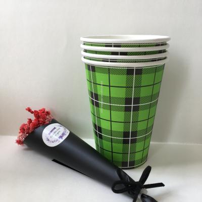 China Cheap Disposable Paper Coffee Cups / Flexo Printing Paper Cups for sale