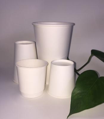 China OEM Customer Disposable Chinese 4oz-16oz Logo Paper Cup Coffee Milk Tea Paper Cups White Paper Hot Single Wall Cup for sale