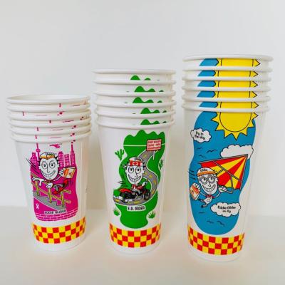 China Disposable Disposable 12oz, 16oz, 20oz, 22oz, Drinking Cup 24oz Paper Cup Beer Juice Cold Drink Cold Cold Drink Paper Cups for sale