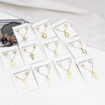 China Cheap High Quality FASHIONABLE Brand Dubai 18k Gold Plated Stainless Steel Letter Gift Necklace Earrings Pendant Jewelry Set For Women for sale