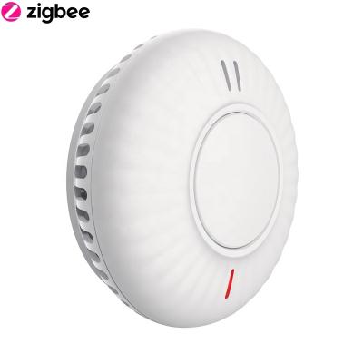 China Personal Quiet Tamper Alarm Home Use Smoke Detector Zigbee Sensor Zigbee Flame Retardant Plastic for sale