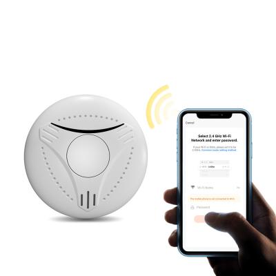 China Waterproof / Weatherproof External Interconnection Of Latest Smart Home Photoelectric Smoke Detection In 2021 Smoke Detector Is Powered By Lithium Battery for sale