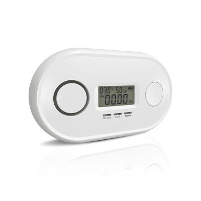 China Carbon Monoxide/Temperature/Humidity Detection OEM ODM EN50291 Certified WiFi APP Mobile Carbon Monoxide Detector Temperature and Humidity Display Voice Alarm for sale