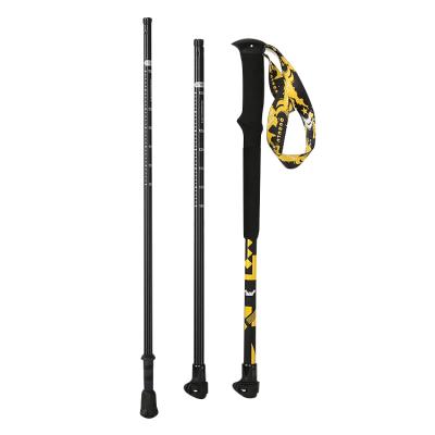 China Durable alpenstock folding rods 6061 ultralight aluminum foldable Nordic hiking canes for sale