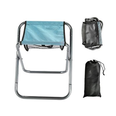 China Outdoor Portable Light Weight Folding Aluminum Stool Compact Folding Fishing Chair For Camping for sale