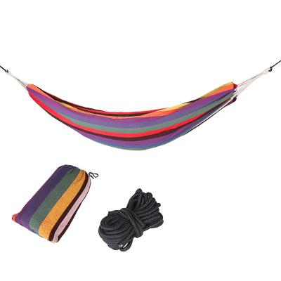 China 2021 adults high quality outdoor camping swing canvas outdoor indoor hammock for sale