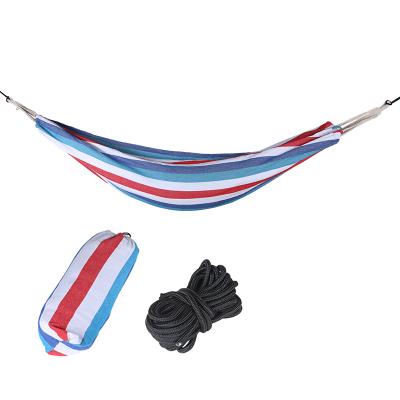 China Durable High Quality Portable Outdoor Travel Canvas Hammock Hot Sale Beach Hammock for sale