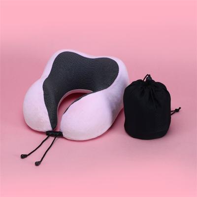 China Anti-bacteria OEM Collar Neck Designs Massage U-shaped Travel Rest Velvet Cover Detachable Washable Pillow For Napping And Reading for sale