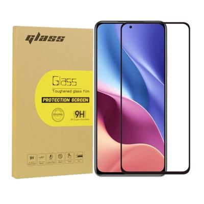 China Hot Sale 9h Hardness 2.5d 0.33mm Full Glue Tempered Glass Screen Protector Silk Note 9t/9s Pro For Xiaomi Redmi for sale