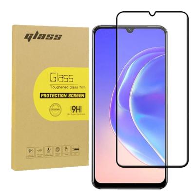 China 2.5D Full Cover 9H Glue 2.5D Tempered Glass Thin Silk Screen Protector For VIVO Y32 Y55s 5G V23e 5G Y76 5G Y54s V23e for sale