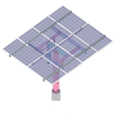 China Dual-Axis Solar Power Gps Tracker Hot Galvanizing Q235/Q345 Material For Sun à venda