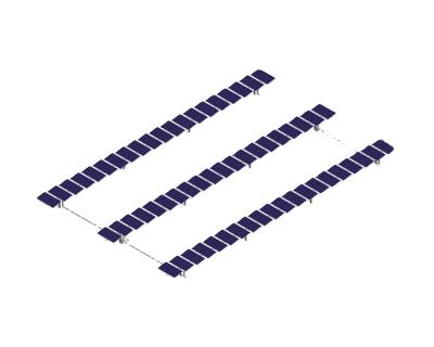 Chine inclined module Single Axis Solar Tracker 24m/s in running state, 40m/s in wind protect state à vendre