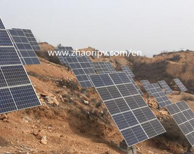 Chine Hot-Dip Galvanized Steel Solar Module Tracking System For Mountain Land à vendre