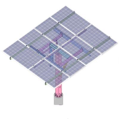 China Semi-Automatic Home Solar Tracker Dual Axis Ground, Roof Mounting Structure for sale