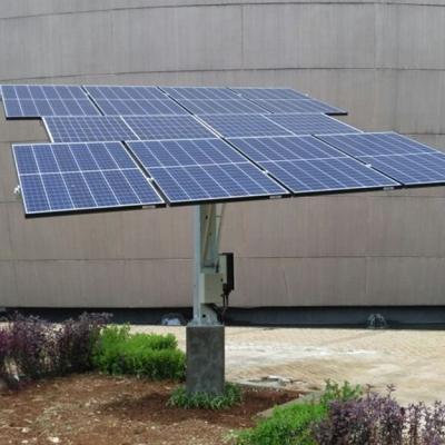 China Sunchaser Semi-Auto Dual Axis Solar Tracker ZRS-06 Hot-Dip Galvanized Steel Material Te koop