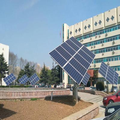 China Passive 50-60HZ Dual Axis Solar Tracker Roof Mounting Polycrystalline Silicon Te koop