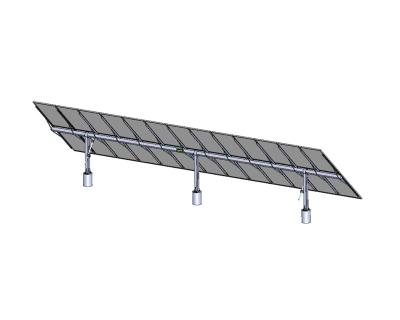 China Elevation Adjustable Solar Racking System Mounting Brackets Galvanized Steel Material for sale