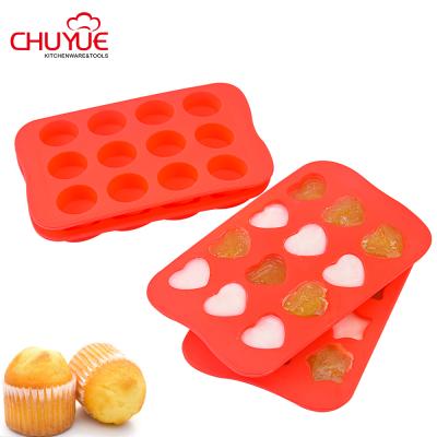 China Food Grade Silicone Cake Disposable Baking Chocolate Molds DIY Shapes for sale