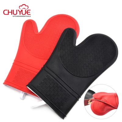 China Amazon Suppliers Oven Extreme Heat Resistant Silicone Embroidered BBQ Gloves Kitchen Gloves for Grill Gloves for sale