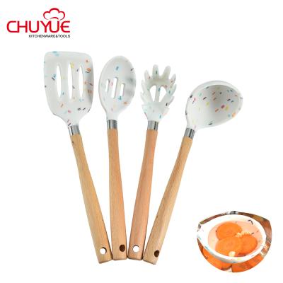 China Viable Hot Sales High Quality Kitchen Tools Colorful 10 Pieces Silicone Kitchen Utensils Sets Kitchen Wares for sale