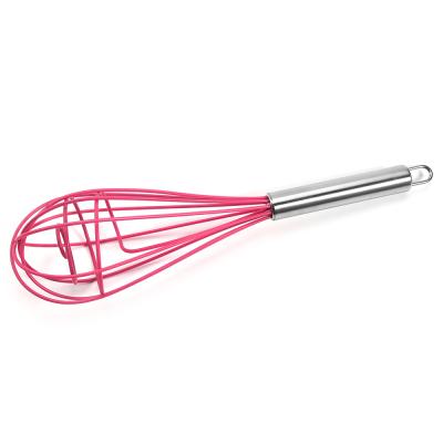 China Sustainable best-selling kitchen tools silicone non-stick egg beater with stainless steel handle fromChina supplier for sale