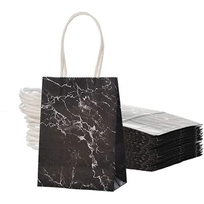 China Wholesale Customized Marble Paper Shopping Bags Recyclable Black Marble Craft Colorful Printing Gift Packaging Bag for sale