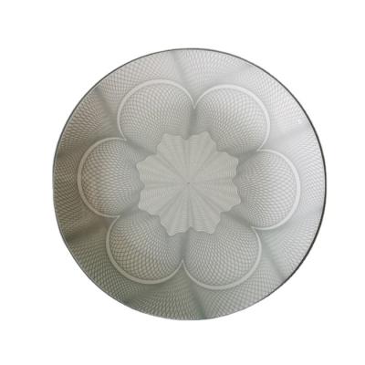 China Disposable 10.5inch Flat Plate Luxury Cheap Custom Printed Colorful Wholesale Ceramic Dinner Plate Dishes for sale