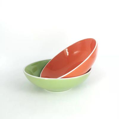 China 7 Inch Disposable Bowl Made in China Good Quality Nordic Multi Glazed Ceramic Bowl Wholesale for sale