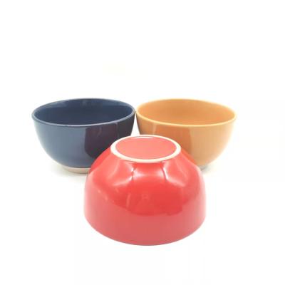 China Wholesale Disposable Red Bule Glazed Ceramic Fancy Ceramic Soup Bowl To Dinnerware Dinnerware Rice Bowl for sale