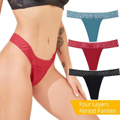 China Young Girls Pantiess 4 QUICK DRY Ladies Menstrual Period Panties Physiological Diaper Leakage Prevention Period Panties Plus Size Thongs for sale