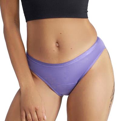 China One Piece Absorbent 4 Layers Leak Proof Menstrual Underwear Girls Waist Bikini Period Bottom for sale