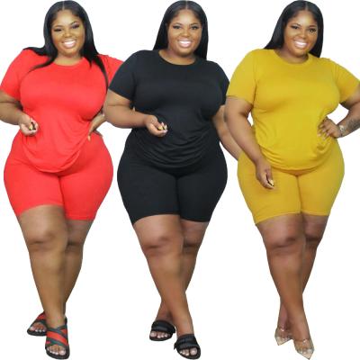 China Fashionable QUICK DRY Two Piece Women Sportswear Suit Plus Size Clothing 2 Piece Set for sale